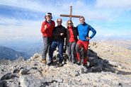 foto di gruppo in vetta alla Cima Nord della Grande Seolane (6-10-2012)