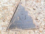 Il triangolino di vetta della Mionda