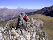 La divertente cresta della vetta