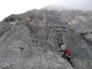 tiro di partenza dalla seconda cengia