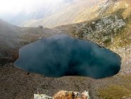 Il lago inferiore di Deleguaccio da poco sotto il lago superiore