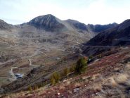 la strada percorsa per il Colle della Lombarda