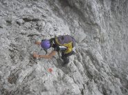 Enza impegnata in un passaggio difficile