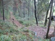 bivio con la baita alpina