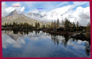 Courmaon a specchio nel primo laghetto