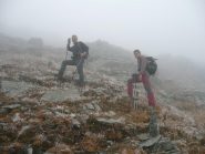 Salendo nella galaverna intorno a quota 2600 m.
