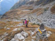 inizio della discesa e lago di grekji