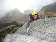 Simona all'uscita del dado