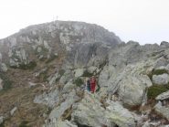 Maurizio e Bruno verso la vetta