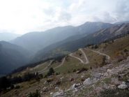 la serie di tornanti per il colle di tenda