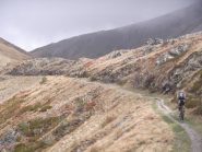 percorso in quota bello nonostante la nebbia