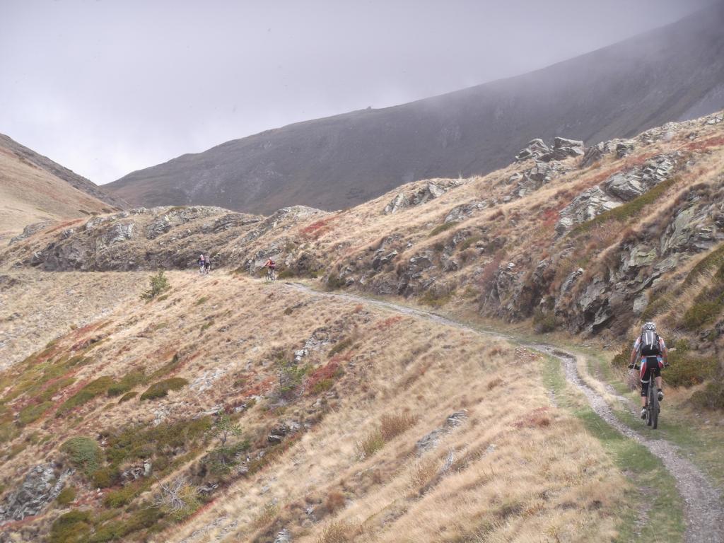 percorso in quota bello nonostante la nebbia