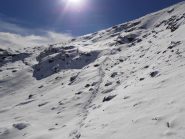 15- - il tratto un pò più ripido per arrivare al colle