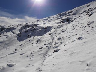 15- - il tratto un pò più ripido per arrivare al colle