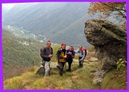 In discesa,vista sul fondovalle