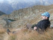 Relax osservando il lago Lungo, il più alto del Vallone della Canaussa