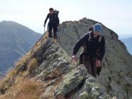 in cresta verso il monte del prà