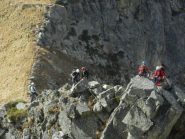 lieve affollamento nella prima parte di cresta