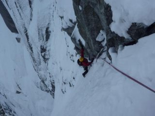 lunghezza nella quale ci si protegge su dei blocchi marci