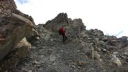 Stelvio alla base del ripido canalino terminale (20-10-2012)