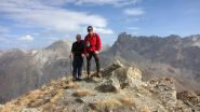 Enrico e Stelvio in vetta alla Tete de l'Eyssiloun (21-10-2012)