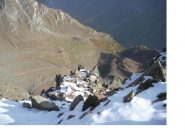 La conca dell'Alpe Felumaz dalla cresta est della Becca di Pre d'Amont..