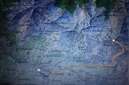 In marrone la parte sterrata che Ã¨ predominante