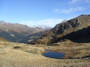 laghetto sotto f.lla Valsorda e Marmolada sullo sfondo