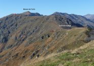 itinerario di salita visto dal Monte Croce