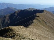 Itinerario di salita visto dal Massa del Turlo