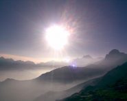 Controluce verso l' alta val di Viu'