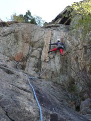 sul muretto del terzo tiro (5b???)