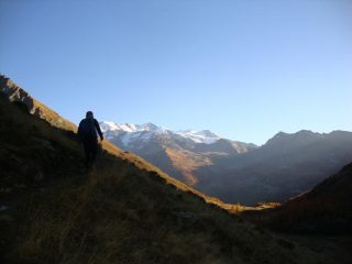 Vallone di Nannaz panoramica sul Monterosa