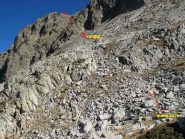traccia della via dal quota 2370m