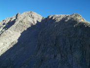 in prossimita' della bocchetta la cresta e la punta di Valsoera
