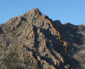 bric camulà, versante nord-est, crestone di destra