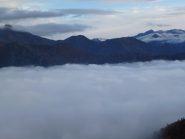al centro le cime delle chiose tra cima rosta e cima loit