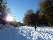 neve umida nella parte bassa