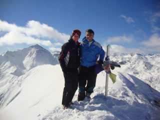 Io e papà in cima