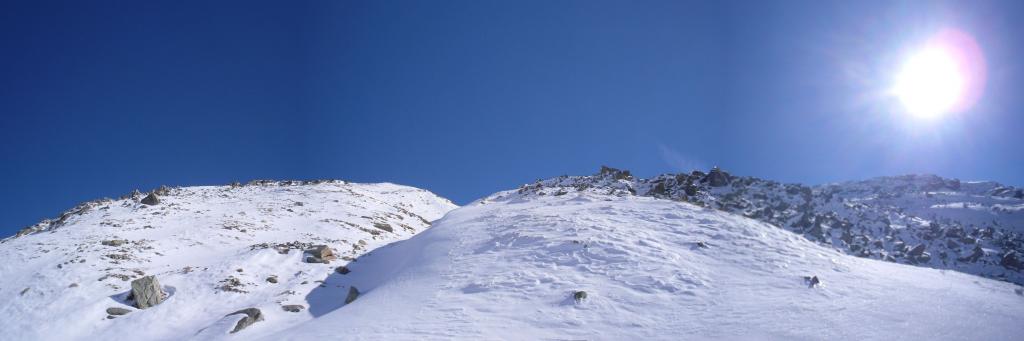 sui ripidi verso il colle...