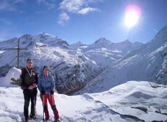 l'arrivo alla Croix,panorama eccelso verso il Grampa...