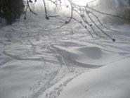 Parte centrale con tanta neve