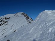 La cresta verso il Frioland