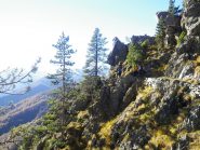 il bel sentiero panoramico verso Colletto