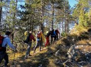 Risalita verso il colle della Chialmetta