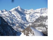 Il Rocciamelone piu' bianco che mai..qui visto dal Crestas