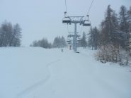 Partenza sotto il Cit Roc