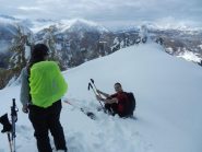 Sul dosso a quota 2170 m.....dentro 70 cm di neve fresca