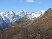 Dalla Punta di Pian d'Alars, zoom su Gran Carro, Gran Paradiso e la Becca
