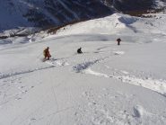 discesa su neve fresca